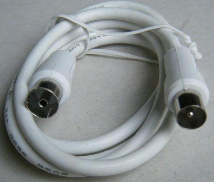 50 stuks coax kabels 1.0m F - M recht 75 Ohm NIEUW Partij, Audio, Tv en Foto, Audiokabels en Televisiekabels, Zo goed als nieuw