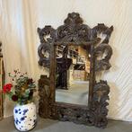 Barok Spiegel – houten lijst Taupe - 135 x 90 cm- TTM Wonen