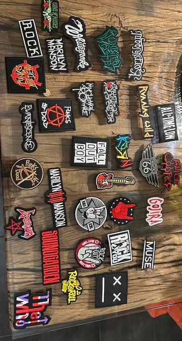 Metal rock punk patches beschikbaar voor biedingen