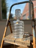 Antieke Kristallen Karaf - Belgisch Glas, Ophalen of Verzenden