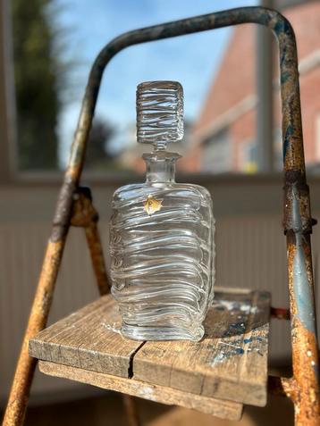 Antieke Kristallen Karaf - Belgisch Glas beschikbaar voor biedingen