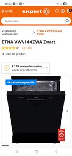 Vaatwasser etna vwv144zwa, Ophalen, Minder dan 10 liter, Zo goed als nieuw, 45 tot 60 cm