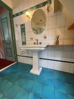 Wastafel met zuil vintage / antiek / retro, Doe-het-zelf en Verbouw, Sanitair, Ophalen, Gebruikt, Wastafel