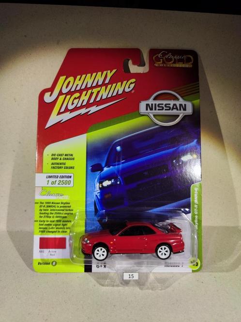 Johnny Lightning Nissan Skyline GT-R (R34), Hobby en Vrije tijd, Modelauto's | Overige schalen, Nieuw, Auto, Ophalen of Verzenden