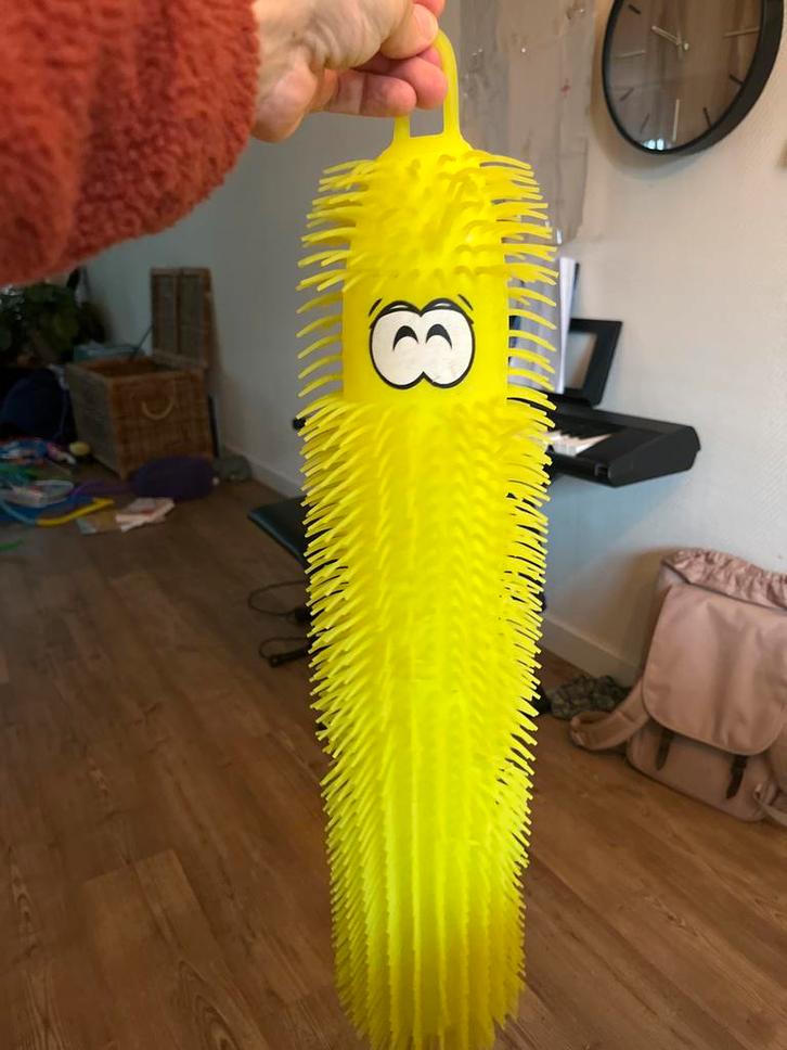 Sensorisch Speelgoed Gele Worm, Kinderen en Baby's, Speelgoed | Educatief en Creatief, Gebruikt, Ontdekken, Ophalen of Verzenden