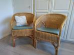 Twee rotan stoelen, Huis en Inrichting, Ophalen, Twee, Bruin, Riet of Rotan