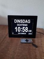 Digitale Dementie Klok - Helpt bij tijdsbesef, Ophalen of Verzenden, Zo goed als nieuw, Minder dan 1 GB, Afstandsbediening