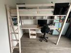 Hoogslaper met XL-bureau & opbergvakken, Kinderen en Baby's, Kinderkamer | Bedden, Ophalen, Hoogslaper of Stapelbed, 180 cm of meer