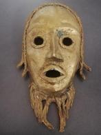 Oud Afrikaans bronzen masker., Antiek en Kunst, Ophalen of Verzenden