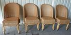 Rieten Stoelen 4 stuks, Ophalen, Bruin, Riet of Rotan, Zo goed als nieuw
