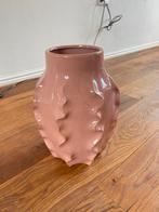 Keramische Designvaas – 34 cm Hoog | Unieke Organische Vorm, Ophalen, Zo goed als nieuw, Aardewerk of Porselein, Minder dan 50 cm