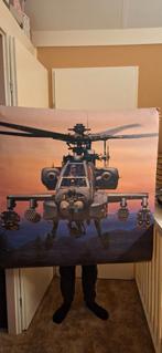Apache Helikopter Poster, Ophalen, Minder dan 50 cm, Zo goed als nieuw, Foto of Poster