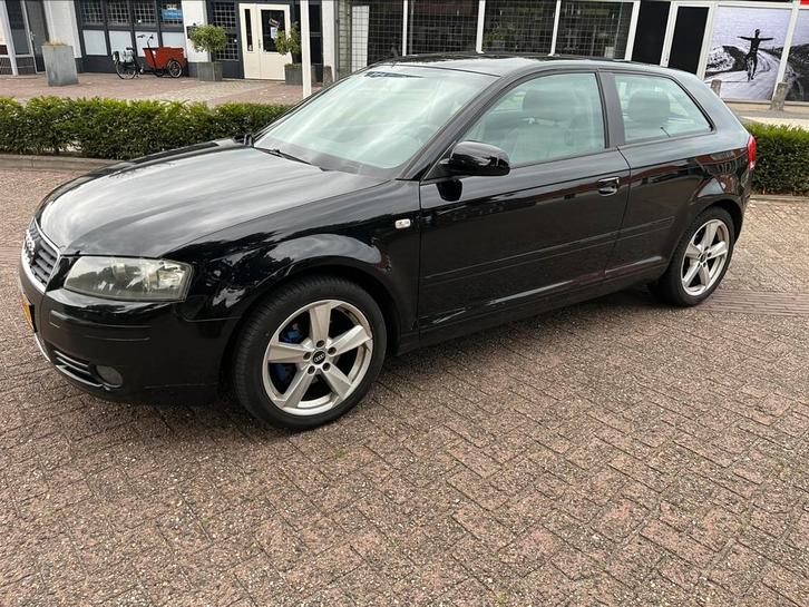 Audi A3 1.6 85KW FSI 3D 2003 Zwart, Auto's, Audi, Particulier, A3, Benzine, B, Hatchback, Handgeschakeld, Origineel Nederlands