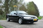Mooie en betrouwbare Saab 9-3 2.0 T Cabrio 2001 Zwart, Voorwielaandrijving, 74 €/maand, 4 cilinders, Cabriolet