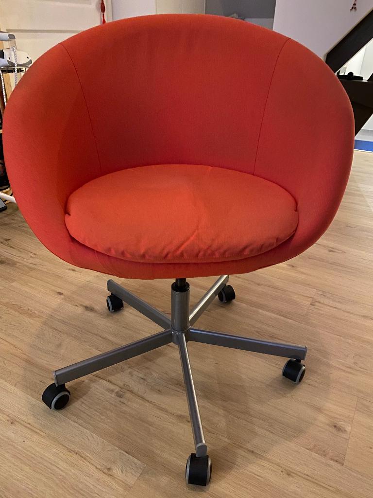 bureaustoel Ikea, Ophalen, Gebruikt, Oranje, Bureaustoel