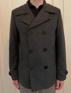 Donkergrijze wollen heren winterjas Scotch & Soda maat L, Ophalen, Maat 52/54 (L), Scotch and Soda, Grijs