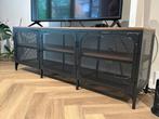 Tv meubel, Ophalen, 100 tot 150 cm, Zo goed als nieuw, Metaal