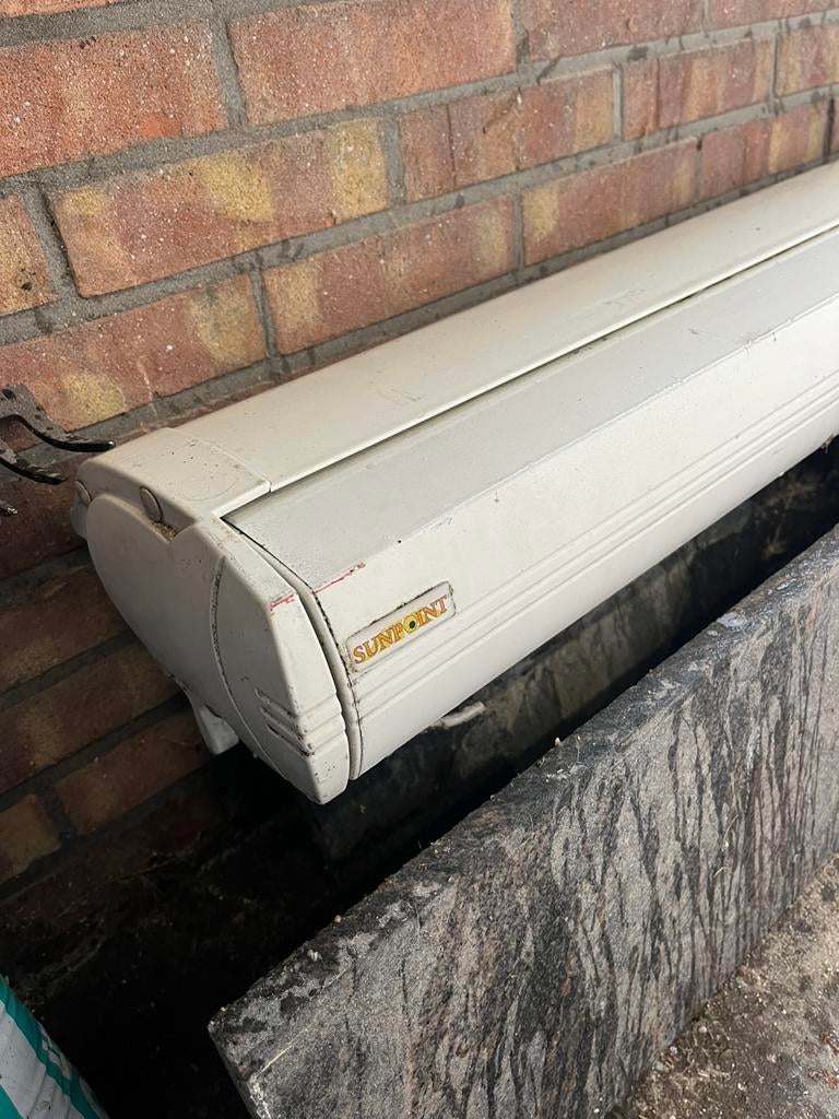 Sunpoint elektrisch zonnescherm, Tuin en Terras, Zonneschermen, Gebruikt, Knikarmscherm, 150 tot 300 cm, Elektrisch, Ophalen