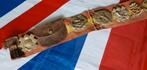 Britse 'Hate Belt' WO2 Cap Badges 'Trophy Belt', Verzamelen, Ophalen of Verzenden, Landmacht, Engeland, Embleem of Badge