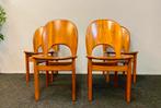 Glostrup teak Deense spoonback chairs jaren 70 Danish design, Huis en Inrichting, Ophalen, Bruin, Zo goed als nieuw, Nvt