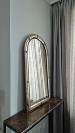 Grote Spaanse Vintage Spiegel Jaren 90 Goud 110x60cm, 100 tot 150 cm, Ophalen of Verzenden, Zo goed als nieuw, Rechthoekig