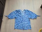 Fabienne Chapot blouse top blauw palmbomen 38 M nieuwstaat, Maat 38/40 (M), Blauw, Ophalen of Verzenden, Zo goed als nieuw