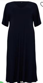 ZGAN stretchy navy plissé A-lijn jurk YOEK M 46/48/50, Verzenden, Zo goed als nieuw, Rood, Jurk
