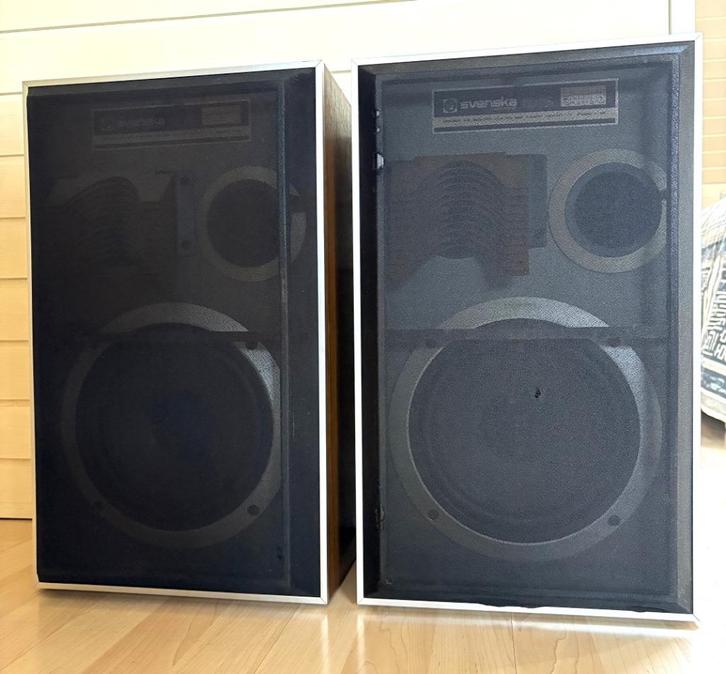 Svenska speakers volledig gereviseerd  85 Watt, Audio, Tv en Foto, Luidsprekers, Refurbished, Front, Rear of Stereo speakers, 120 watt of meer