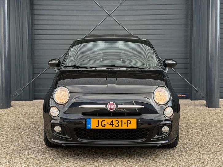 Fiat 500C 0.9 85pk Turbo Twinair 2013 Zwart, Auto's, Fiat, Particulier, 500C, Benzine, A, Cabriolet, Handgeschakeld, Geïmporteerd
