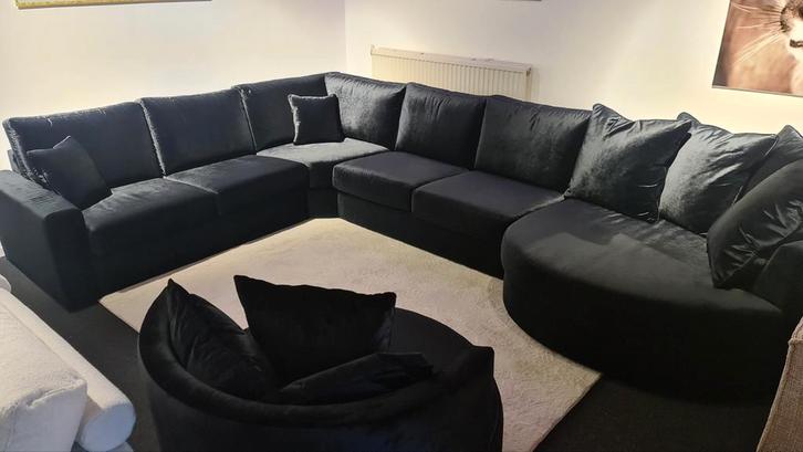 Hoekbank Venlo Velvet, Huis en Inrichting, Banken | Bankstellen, Nieuw, Hoekbank, Vierpersoons of meer, Leer, Stof, Ophalen of Verzenden