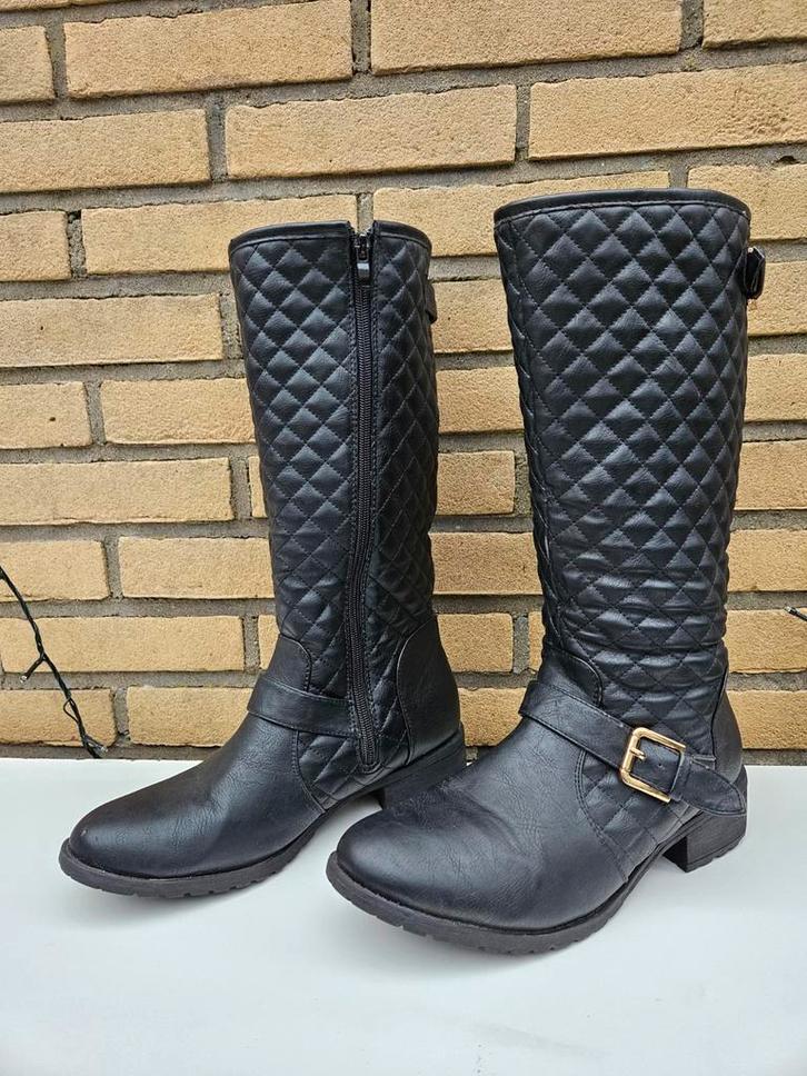 Zwarte laarzen, merk Juliet, maat 39, Kleding | Dames, Schoenen, Gedragen, Hoge laarzen, Zwart, Ophalen of Verzenden