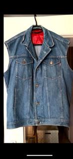 Gilet spijkerstof bodywarmer blauw M, Ophalen of Verzenden, Zo goed als nieuw, Maat 38/40 (M), Zwart