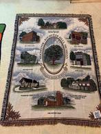 Grand foulard woonkleed met Amerikaanse afbeeldingen 170/122, Huis en Inrichting, Woonaccessoires | Plaids en Woondekens, Gebruikt