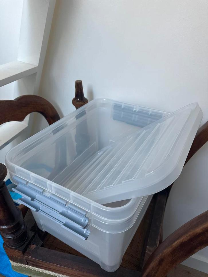 Clipbox 25L - Set van 3, Huis en Inrichting, Woonaccessoires | Kisten, Nieuw, Minder dan 50 cm, Kunststof, Ophalen of Verzenden