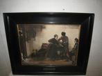 Litho van Christoffel Bisschop ( 1828-1904), lijst 52x42, Antiek en Kunst, Kunst | Schilderijen | Klassiek