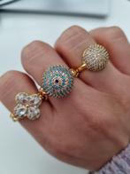 Verstelbare ringen voor elke maat, 1 keer gedragen, Overige materialen, Ophalen of Verzenden, Zo goed als nieuw, Dame