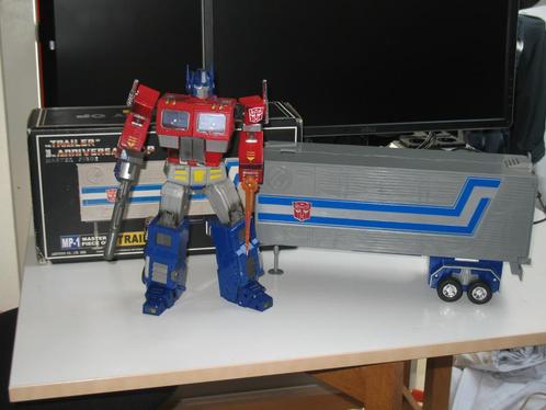 MP01 Transformers Masterpiece Optimus Prime met trailer, Verzamelen, Transformers, Gebruikt, G1, Autobots, Ophalen of Verzenden