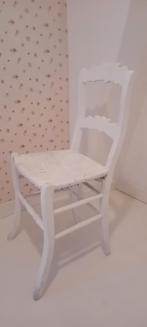 Witte Houten Stoel, Huis en Inrichting, Stoelen, Ophalen, Gebruikt, Wit, Eén