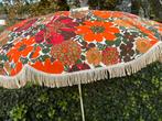 Retro Parasol met Bloemenprint, Ophalen, Gebruikt, 1 tot 2 meter, Stokparasol