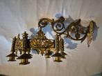 lood gegoten verguld oude kerk kandelaar, Antiek en Kunst, Ophalen, Koper of Brons