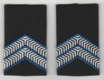 Set rang Marechaussee (KMar) - Marechaussee 1e kl (zwart),, Ophalen of Verzenden, Marechaussee, Nederland, Embleem of Badge