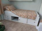 Bed eenpersoons met matras, Huis en Inrichting, Slaapkamer | Bedden, Ophalen, Gebruikt, 90 cm, Eenpersoons