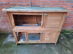 Gebruikt konijnenhok inclusief ren, Ophalen, 90 cm of meer, Hok, 110 cm of meer