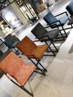 4 eetkamerstoelen velours 4 verschillende kleuren, Huis en Inrichting, Stoelen, Ophalen, Gebruikt, Overige kleuren, Vier