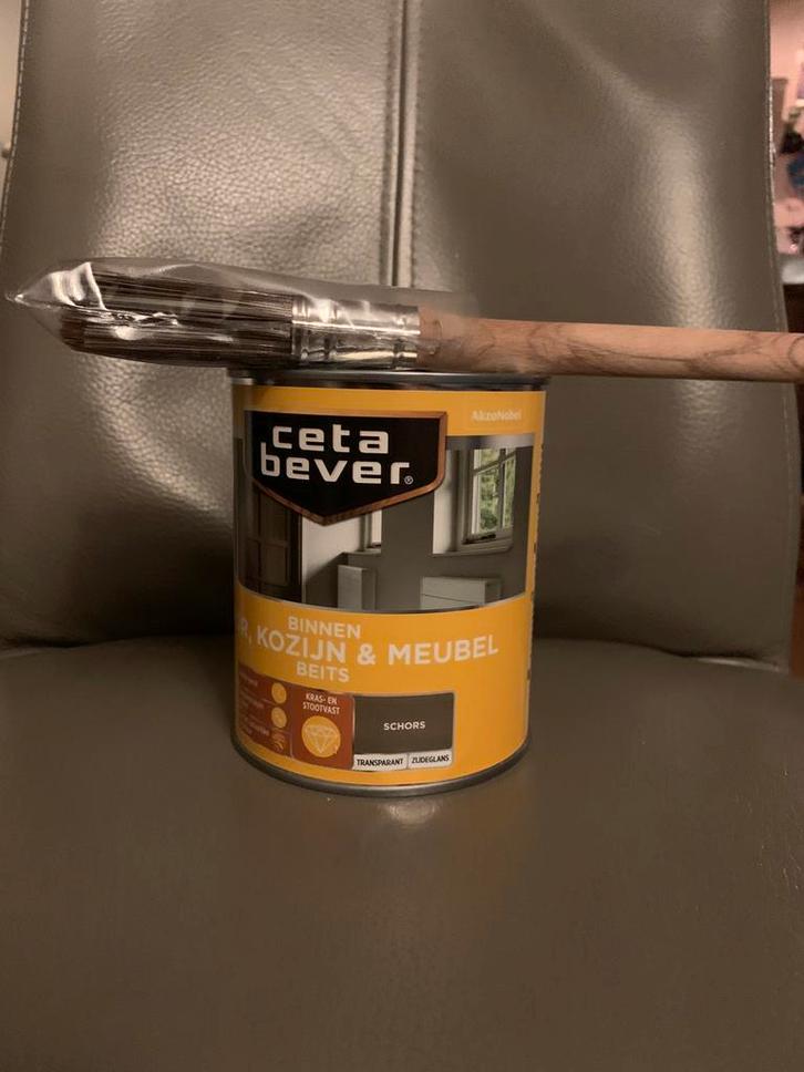Cetabever zijdeglans beits schors 0111  0,75 liter, Doe-het-zelf en Verbouw, Verf, Beits en Lak, Zo goed als nieuw, Beits, Minder dan 5 liter