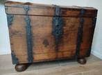 Antieke Eikenhouten Kist - Opbergruimte & Decoratie, Antiek en Kunst, Antiek | Meubels | Kasten, Ophalen