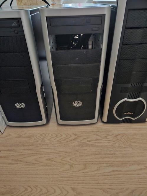 3 desktop behuizingen, Computers en Software, Computerbehuizingen, Gebruikt, Ophalen