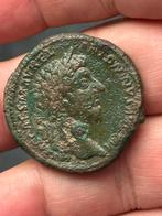 Sestertius Marcus Aurelius/SALVTI AVG COS III SC, Ophalen of Verzenden, Overige landen
