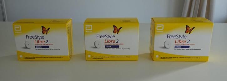3 x FreeStyle Libre 2 Glucosensoren NIEUW, Diversen, Verpleegmiddelen, Nieuw, Ophalen