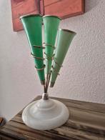 Vintage vaasje div kleuren groen, Antiek en Kunst, Antiek | Vazen, Ophalen of Verzenden